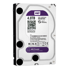 HD4TB - Hard Disk - Capacità 4 TB - Interfaccia SATA 6 GB/s - Modello WD40PURX - Speciale per Videoregistratori - Da solo o inst