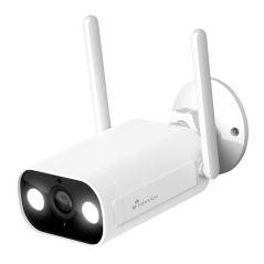 NVS-IPC-02-L - Telecamera Nivian Smart 2K - Wifi 2.4 GHz - Adatta per esterni | IR fino a 10 m - Luce bianca / Rilevamento di pe