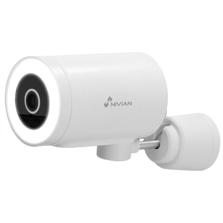 NVS-IPC-0H3-L - Telecamera Nivian Smart 2.5K 4MP - Wifi 2.4 GHz | Da esterno IP65 - Mov. orizzontale | IR 10 m | Full Color - Ri