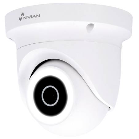NVS-IPC-0H4D-L - Nivian Telecamera Smart Dome 2K 3MP - Wifi 2.4 GHz | Da esterno IP65 - Mov. orizzontale | IR 10 m | Full Color 
