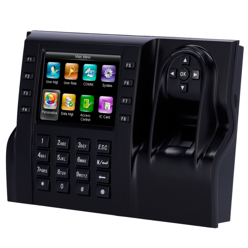 ZK-TA-ICLOCK-560ZMM-12-W - Controllo presenze - Impronte digitali, schede EM/MF e PIN - 8.000 impronte digitali | 100.000 regist