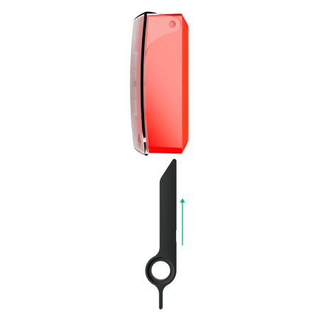 10XAJ-KEYMCP - Strumento per il reset del pulsante di allarme - Compatibile con AJ-MANUALCALLPOINT - Pack di 10 unità - Plastica