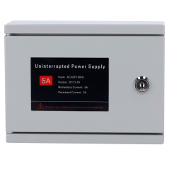 AC-12DC2A-BAT - Alimentatore per il controllo accessi - NO/NC configurabile - Uscita DC 13.5V / 2A - Scatola metallica con serra