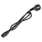 AC-EU-C14F - Cavo di alimentazione - Connettore QT3 - Compatibile con spine di tipo F - 250VAC / 16A MAX - 140cm di lunghezza