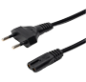 AC-EU-C7 - Cavo di alimentazione - Adattatore CA - Compatibile con spine di tipo F - 250VAC / 2.5A - 150cm di lunghezza AC-EU-C7 - Cavo di alimentazione - Adattatore CA - Compatibile con spine di tipo F - 250VAC / 2.5A - 150cm di lunghezza