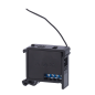 AJ-DINHOLDER - Staffa per guida DIN - Compatibile con AJ-RELAY - Compatibile con AJ-WALLSWITCH - Colore nero