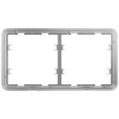 AJ-FRAME-2 - Telaio per due dispositivi - Compatibile con AJ-SIDEBUTTON o AJ-SIDECOVER - Ajax - LightSwitch Frame (2 seats)