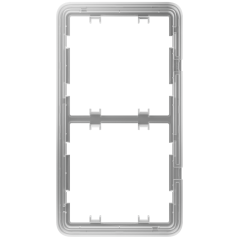 AJ-FRAME-2-VERT - Telaio verticale per due dispositivi - Compatibile con AJ-SIDEBUTTON-...-VERT - AJ-SIDECOVER-...-VERT - Ajax -