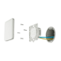 AJ-LIGHTCORE-2G - Relè doppio per interruttore smart - Senza fili 868 MHz Jeweller - Range di comunicazione fino a 1100 m - Alim AJ-LIGHTCORE-2G - Relè doppio per interruttore smart - Senza fili 868 MHz Jeweller - Range di comunicazione fino a 1100 m - Alim