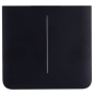 AJ-SIDEBUTTON-2G-B-VERT - Pannello tattile per doppio interruttore della luce - Compatibile con AJ-LIGHTCORE-2G-VERT - Retroillu