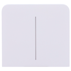 AJ-SIDEBUTTON-2G-W-VERT - Pannello tattile per interruttore doppio verticale - Compatibile con AJ-LIGHTCORE-2G-VERT - Retroillum