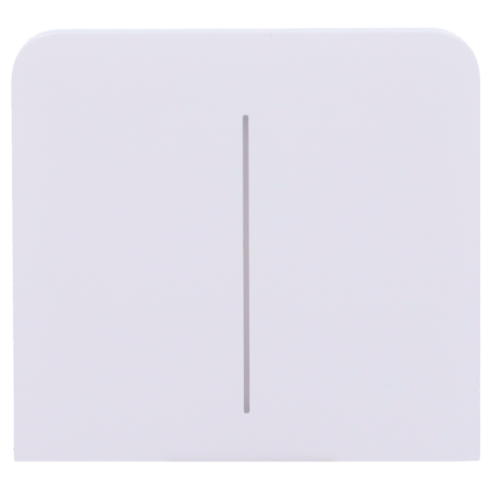 AJ-SIDEBUTTON-2G-W-VERT - Pannello tattile per interruttore doppio verticale - Compatibile con AJ-LIGHTCORE-2G-VERT - Retroillum