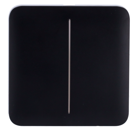 AJ-SOLOBUTTON-2G-B - Pannello tattile per doppio interruttore della luce - Compatibilità con AJ-LIGHTCORE-2G - Retroilluminazion