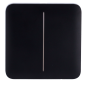 AJ-SOLOBUTTON-2G-B - Pannello tattile per doppio interruttore della luce - Compatibilità con AJ-LIGHTCORE-2G - Retroilluminazion