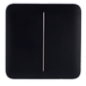 AJ-SOLOBUTTON-2G-B - Pannello tattile per doppio interruttore della luce - Compatibilità con AJ-LIGHTCORE-2G - Retroilluminazion