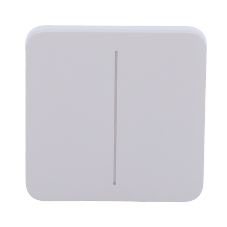 AJ-SOLOBUTTON-2G-FOG - Pannello tattile per doppio interruttore della luce - Compatibilità con AJ-LIGHTCORE-2G - Retroilluminazi