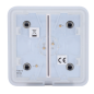 AJ-SOLOBUTTON-2G-GRA - Pannello tattile per doppio interruttore della luce - Compatibilità con AJ-LIGHTCORE-2G - Retroilluminazi