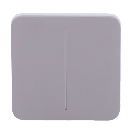 AJ-SOLOBUTTON-2G-GRE - Pannello tattile per doppio interruttore della luce - Compatibilità con AJ-LIGHTCORE-2G - Retroilluminazi