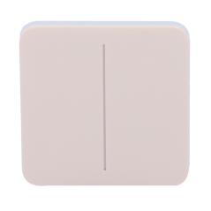 AJ-SOLOBUTTON-2G-IVO - Pannello tattile per doppio interruttore della luce - Compatibilità con AJ-LIGHTCORE-2G - Retroilluminazi
