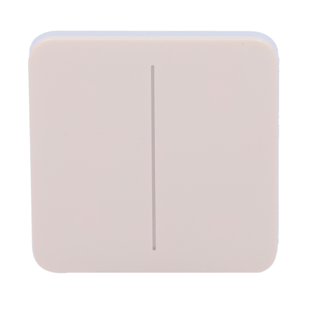 AJ-SOLOBUTTON-2G-IVO - Pannello tattile per doppio interruttore della luce - Compatibilità con AJ-LIGHTCORE-2G - Retroilluminazi