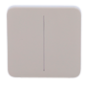 AJ-SOLOBUTTON-2G-OLI - Pannello tattile per doppio interruttore della luce - Compatibilità con AJ-LIGHTCORE-2G - Retroilluminazi