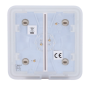 AJ-SOLOBUTTON-2G-OLI - Pannello tattile per doppio interruttore della luce - Compatibilità con AJ-LIGHTCORE-2G - Retroilluminazi