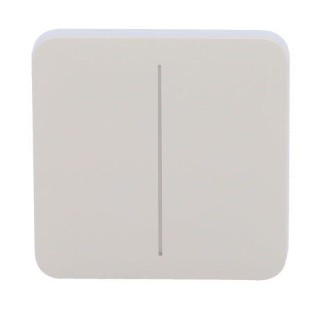AJ-SOLOBUTTON-2G-OYS - Pannello tattile per doppio interruttore della luce - Compatibilità con AJ-LIGHTCORE-2G - Retroilluminazi