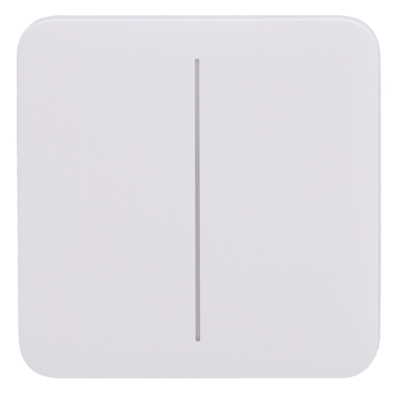 AJ-SOLOBUTTON-2G-W - Pannello tattile per doppio interruttore della luce - Compatibilità con AJ-LIGHTCORE-2G - Retroilluminazion