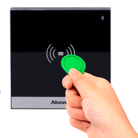 AK-A03S - Controllo accessi IK07 - Scheda EM/MF, NFC e BLE | 1 relè - 20.000 utenti | 100.000 registri - Controller integrato | 