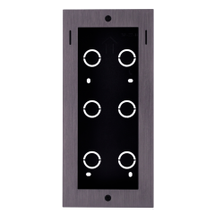 AK-BR-X912-F - Pannello frontale e scatola di giunzione da incasso - Specifica per Akuvox AK-X912S - Pannello: 273 (I) x 126 (La