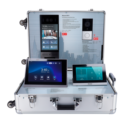 AK-DEMOKIT - Demo Kit - Videocitofoni Akuvox - Router WiFi e switch PoE - Licenza gratuita Akuvox Cloud Services - Plug & Pla