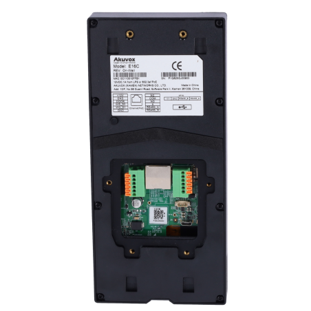 AK-E16C - Videocitofono IP con controllo accessi - Telecamera 2 Mpx | Audio e video bidirezionale - Riconoscimento Facciale, sch