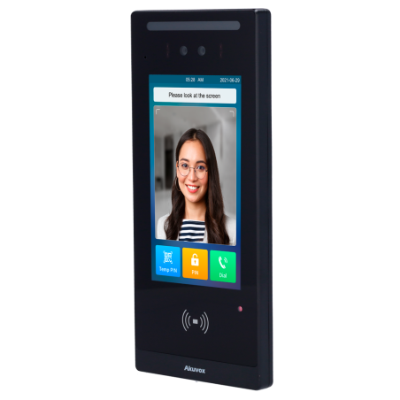 AK-E18C - Videocitofono IP con controllo accessi - Telecamera 2 Mpx | Audio e video bidirezionale - Riconoscimento facciale, sch