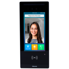 AK-E18C - Videocitofono IP con controllo accessi - Telecamera 2 Mpx | Audio e video bidirezionale - Riconoscimento facciale, sch