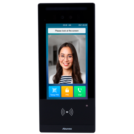 AK-E18C - Videocitofono IP con controllo accessi - Telecamera 2 Mpx | Audio e video bidirezionale - Riconoscimento facciale, sch