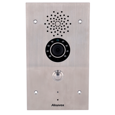 AK-E21V - Videocitofoni IP - Telecamera 2 Mp | Audio bidirezionale - 2 relè | PoE, SIP standard - Videocitofono di emergenza - M