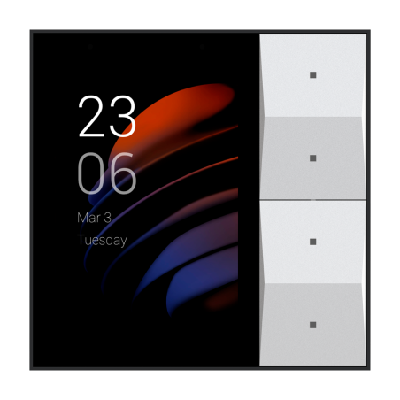 AK-KS41-KNX-EU - Monitor Linux per domotica - Schermo TFT di 3.27" - Audio bidirezionale | Monitor del videocitofono - TCP/IP, W