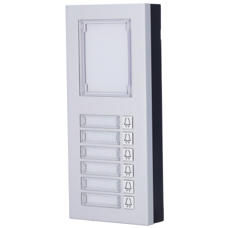 AK-MD6 - Modulo estensione - 6 pulsanti e pannello informativo - Compatibile con AK-R20B-xB e AK-R20K - Connessione RS485 - Solo