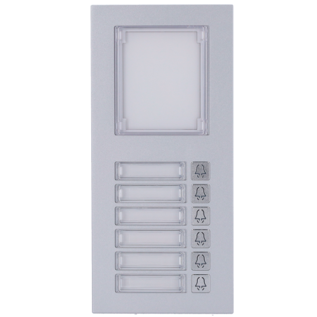 AK-MD6 - Modulo estensione - 6 pulsanti e pannello informativo - Compatibile con AK-R20B-xB e AK-R20K - Connessione RS485 - Solo