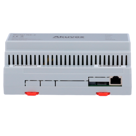 AK-NS-2 - Convertitore da 2 fili a IP - 6 gruppi di 2 fili - TCP/IP con RJ45 - Alimenta dispositivi a 2 fili - Collegamento in c