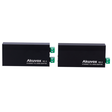 AK-NX-2 - Kit converter IP a 2 fili - 1 gruppo a 2 fili - 1 gruppo TCP/IP con RJ45 | Ingresso e uscita PoE - Alimenta i disposit