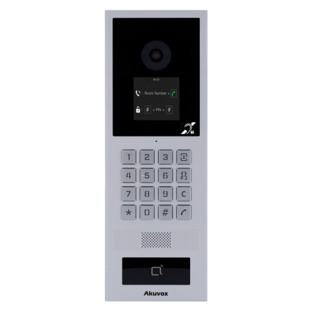 AK-S532-BIM - Videocitofono IP antivandalo IK08 - Telecamera 2 Mpx | Audio bidirezionale e BIM - Scheda EM/MF, NFC, BLE e PIN |