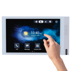 AK-S563-WHITE - Monitor Android 12.0 per videocitofono - Display IPS di 8" - Audio bidirezionale Crystal Clear | Easy UI - TCP/I
