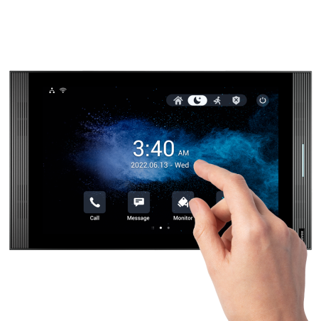 AK-S567W - Monitor Android 12.0 per videocitofono - Display IPS di 10" - Audio bidirezionale Crystal Clear | Easy UI - TCP/IP, P
