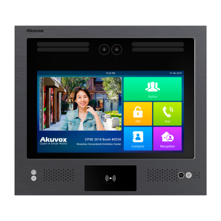 AK-X916S-L - Videocitofono IP antivandalo IK08 - Doppia telecamera 2 Mpx | Audio e video bidirezionale - Riconoscimento facciale