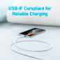 ANK-322-USBA-USBC-180-W - Anker - Cavo USB2.0 - Da USB-A a USB-C - Cavo in nylon intrecciato - Lunghezza 1.8m - Ricarica rapida ANK-322-USBA-USBC-180-W - Anker - Cavo USB2.0 - Da USB-A a USB-C - Cavo in nylon intrecciato - Lunghezza 1.8m - Ricarica rapida