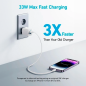 ANK-323-WCHARGER-33W1A1C-W - Anker - Caricabatterie USB - Potenza 33W - Ricarica veloce - Uscite USB-C, USB-A - Colore bianco ANK-323-WCHARGER-33W1A1C-W - Anker - Caricabatterie USB - Potenza 33W - Ricarica veloce - Uscite USB-C, USB-A - Colore bianco