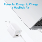 ANK-323-WCHARGER-33W1A1C-W - Anker - Caricabatterie USB - Potenza 33W - Ricarica veloce - Uscite USB-C, USB-A - Colore bianco ANK-323-WCHARGER-33W1A1C-W - Anker - Caricabatterie USB - Potenza 33W - Ricarica veloce - Uscite USB-C, USB-A - Colore bianco