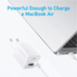 ANK-323-WCHARGER-33W1A1C-W - Anker - Caricabatterie USB - Potenza 33W - Ricarica veloce - Uscite USB-C, USB-A - Colore bianco ANK-323-WCHARGER-33W1A1C-W - Anker - Caricabatterie USB - Potenza 33W - Ricarica veloce - Uscite USB-C, USB-A - Colore bianco