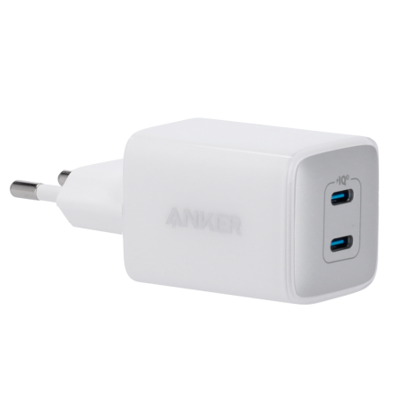 ANK-521-WCHARGER-40W2C-W - Anker - Caricabatterie USB - Potenza 40W - Ricarica veloce - Uscite 2x USB-C - Colore bianco